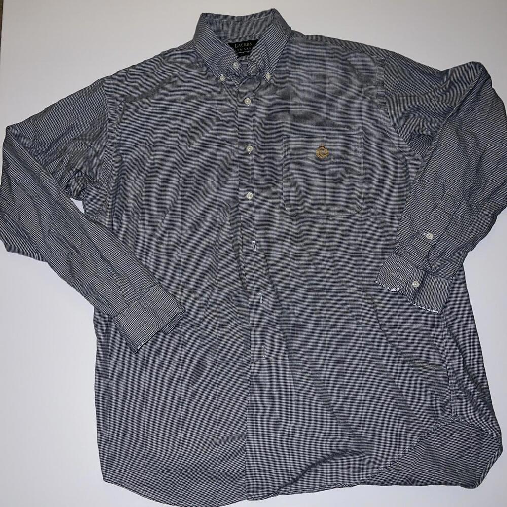 Vintage‎ Lauren Ralph Lauren Polo Crown Crest Button Down Shirt Men’s Medium